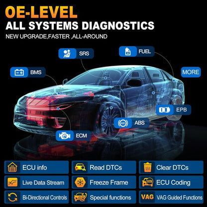 OBD2 დიაგნოსტიკური სკანერი Launch X431 PRO ELITE