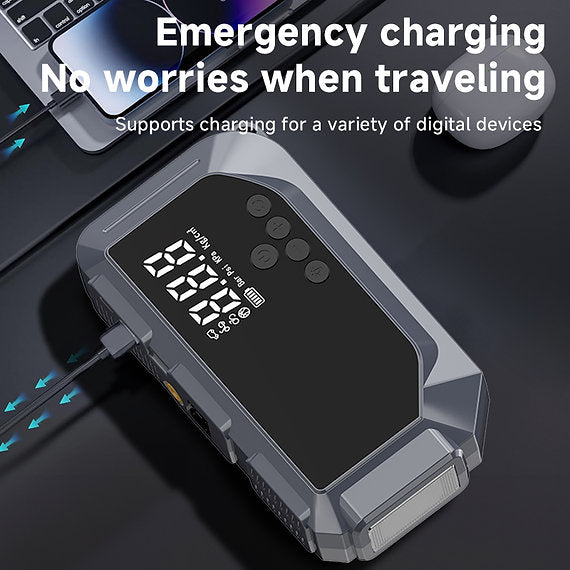 მანქანის დამქოქი და კომპრესორი 120000mAh/1000A