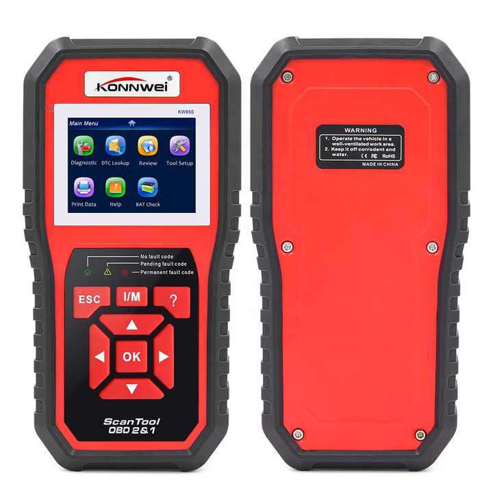 OBD2 ავტოსკანერი Konnwei KW850