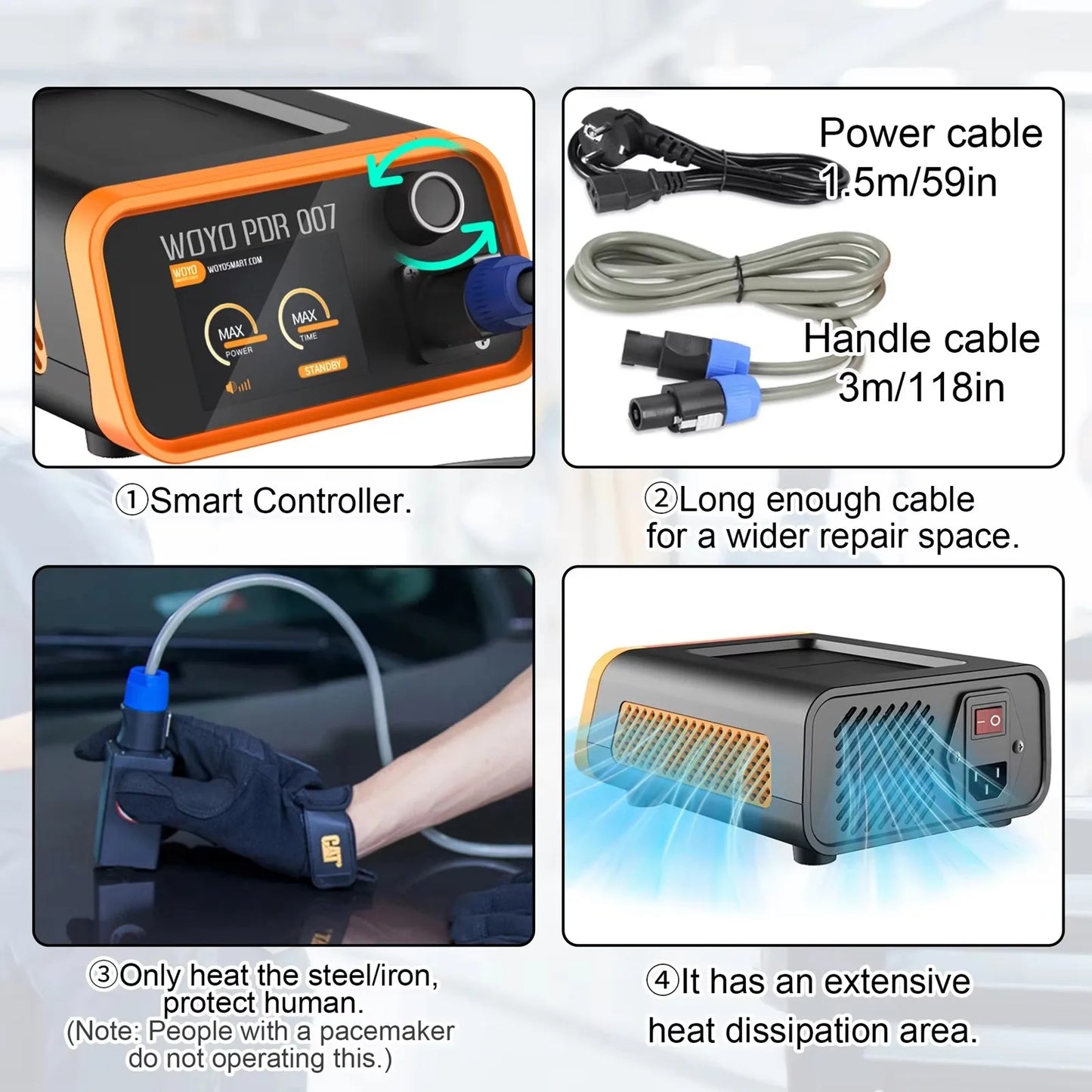 1000W ხელის ინდუქციური გამათბობელი WOYO PDR007