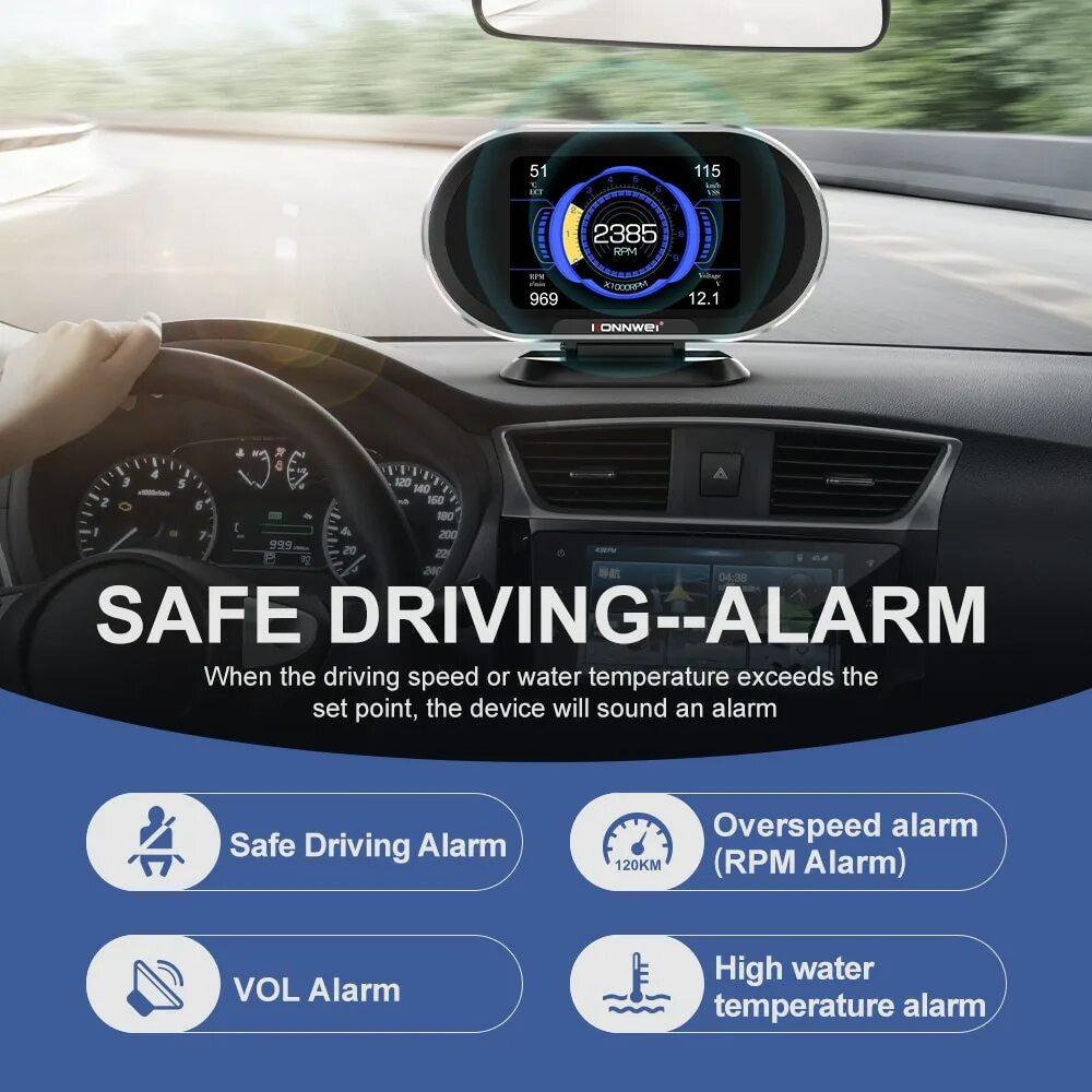 OBD2 ბორტ კომპიუტერი Konnwei KW206