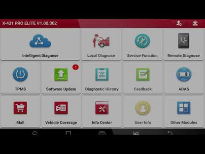 OBD2 დიაგნოსტიკური სკანერი Launch X431 PRO ELITE