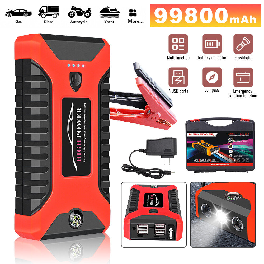 მანქანის დამქოქი (სტარტერი) 99800mAh/600A